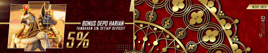 BONUS DEPOSIT HARIAN 5% NASA4D
